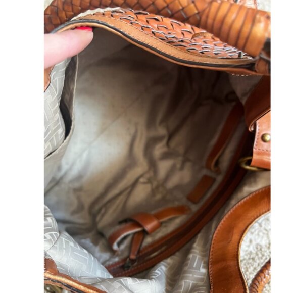 Cole Haan Genevieve Woven Shoulder Bag Purse Tote - Picture 5 of 11